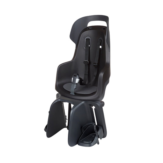 Kinderzitje achter Bobike Go Maxi met dragerbevestiging - urban black